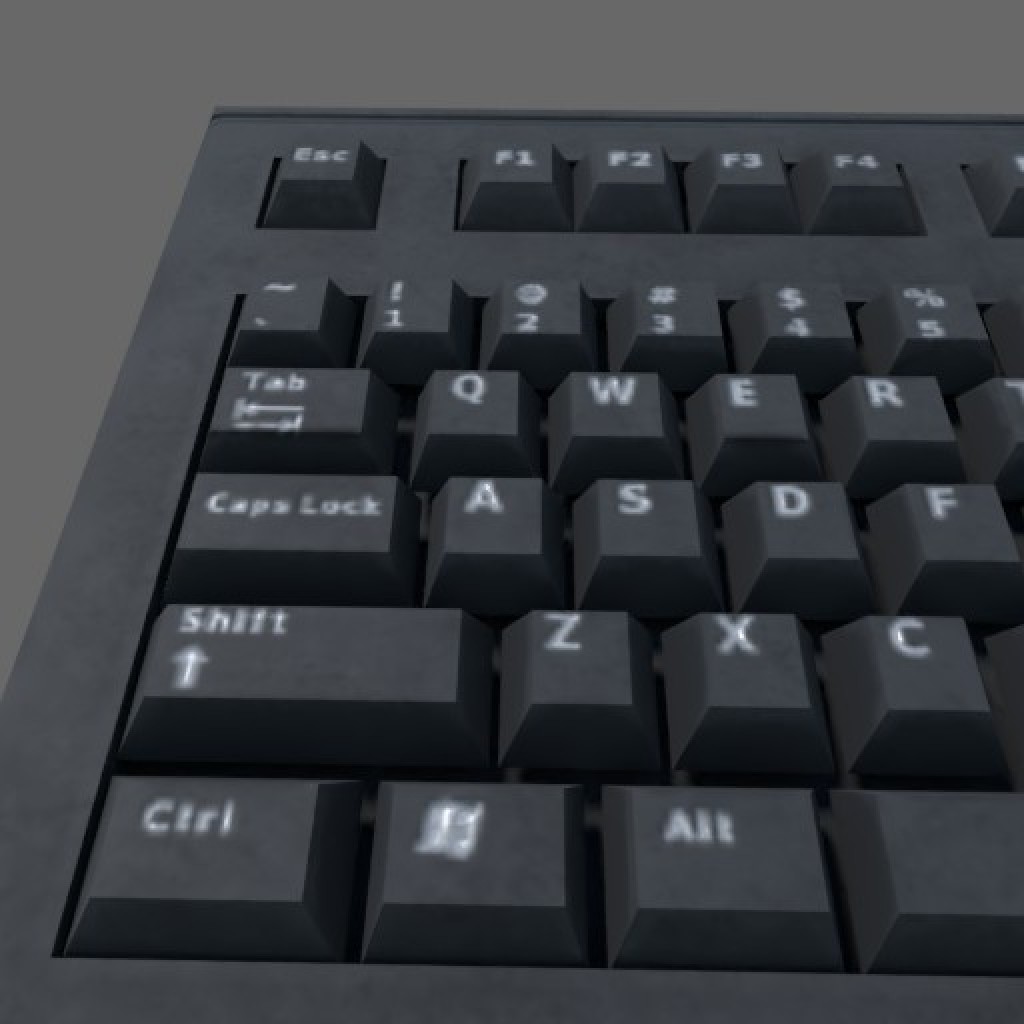 Low poly Keyboard (Game ready) preview image 2